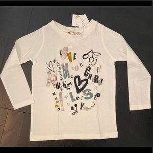 NWT Authentic BONPOINT Long Sleeve T-Shirt Top - 3 years